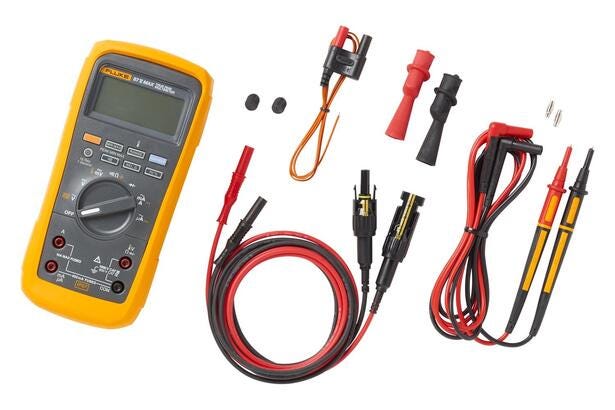 Fluke FLK-87VMAX-PVLEAD1 Kit de instrumentos para energía solar: multímetro digital 87V Max y cables de prueba