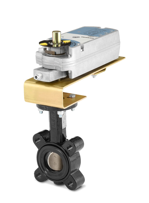 4" 3-Way Butterfly Valve, 316 Stainless Steel Disc, Chilled Water Hot Water Up to 50% Glycol / -20..250°F, CV90=841 C