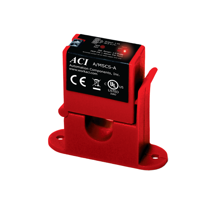Current Switch, Miniature - Adjustable Trip Point, Split Core, 0.70 to 150A Range, 0.70 to 150A Trip Point, 1A @ 36 VAC/