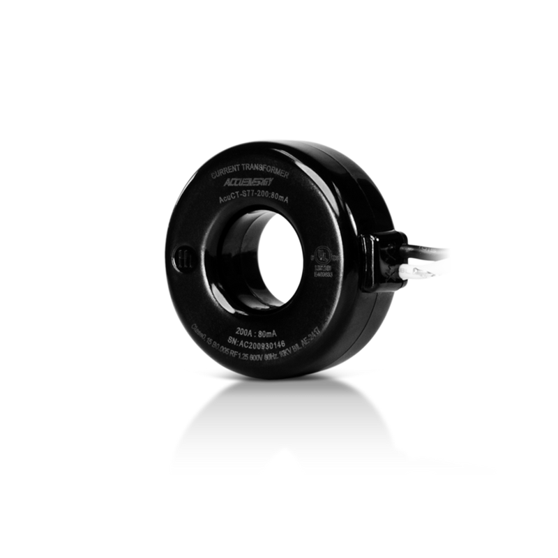 Current Transformer 200A Solid Core Measure Canada Approved 0.77" Aperture 333mV Output 1ft Leads