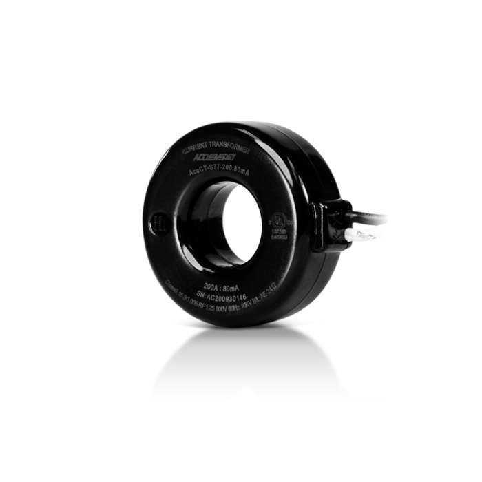 Current Transformer 200A Solid Core Measure Canada Approved 0.77" Aperture 333mV Output 1ft Leads