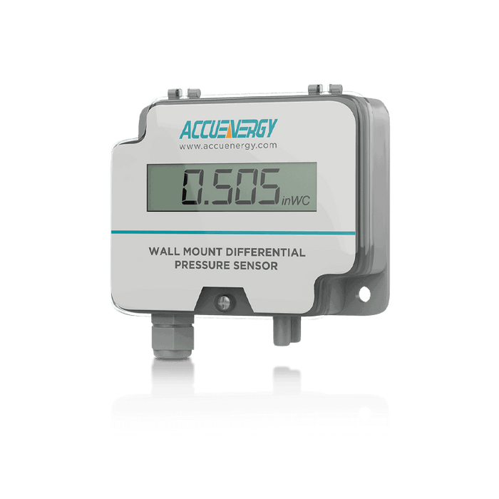 Differential Pressure, ±1%FS Accurracy, Wall Mount, 0-10", 20", 40", With Display, 0-5VDC