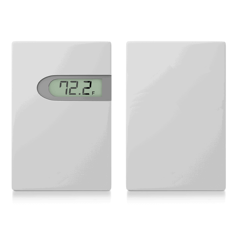 Temperature, Room Mount, XMTR, 1K Ohm RTD 0-50°C (32-122°F), 4-20mA & 0-10VDC, No Display