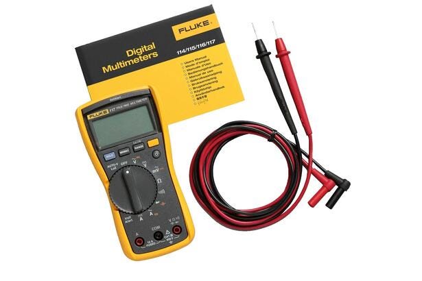 Fluke 117 Multímetro digital para electricistas con detector de voltaje sin contacto