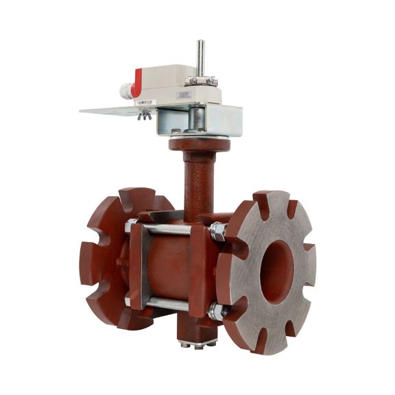 2-Way Actuated Control Ball Valve With 309 Cv Sr Modulating Actuator Nema 3R Weatherproof Enclosure F Enclosure Adjust
