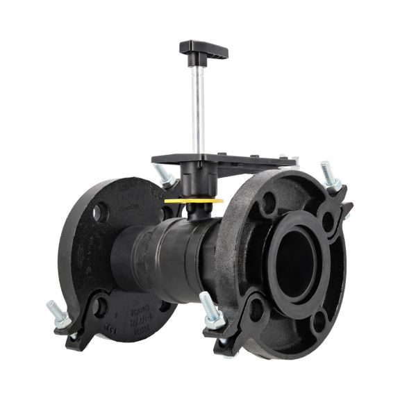 Two-Way Flanged Control Ball Valve With 100 Cv Capacity, No Pre-Assembled Actuator And No Weather Enclosure F Enclosur