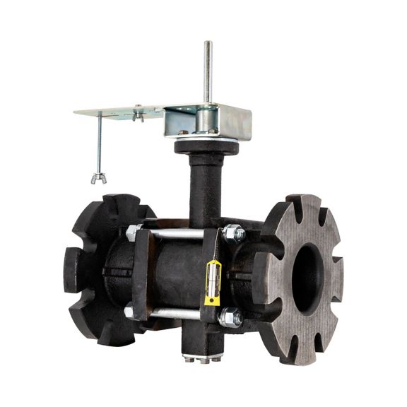 Two-Way Flanged Control Ball Valve With 250 Cv Capacity, No Pre-Assembled Actuator And No Weather Enclosure F Enclosur