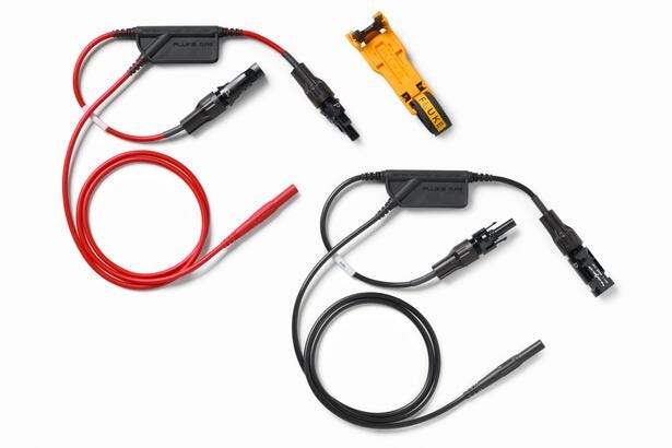 Fluke TLPV2 Juego de cables de prueba para pinza amperimétrica solar