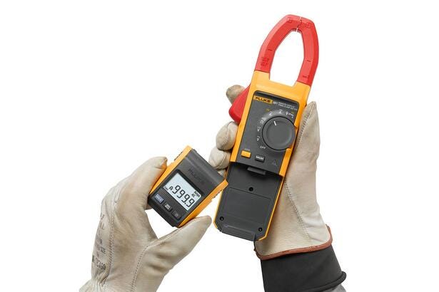 Fluke 381 Pinza amperimétrica de CA/CC de verdadero valor eficaz con pantalla extraíble y tecnología iFlex