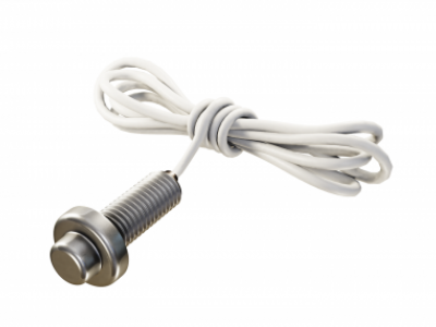 1,000 Ohm (Three Wires) RTD, Flush Mount Button, Stainless Steel