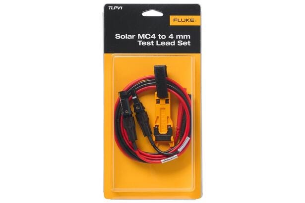 Fluke TLPV1 MC4 to 4mm Test Lead Set