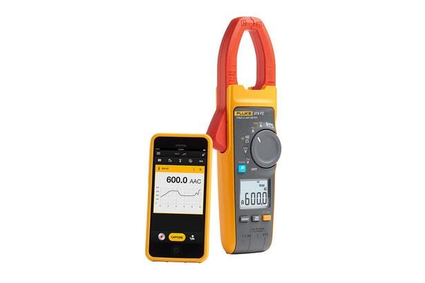 Fluke 374 FC Pinza amperimétrica Bluetooth, 600A, 6.0ohms