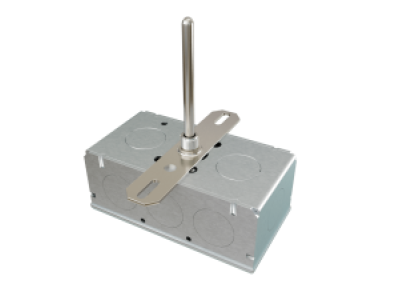 100 Ohm (Three Wires) RTD, Low Temperature Duct, 8" 316SS, Galvanized Enclosure