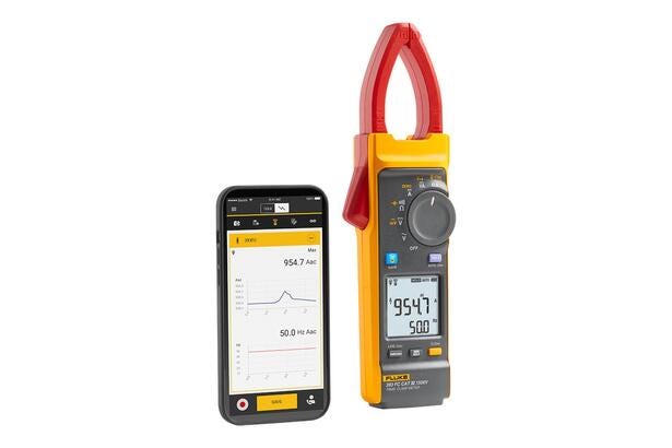 Fluke 393 FC Pinza amperimétrica de verdadero valor eficaz con iFlex CAT III 1500 V