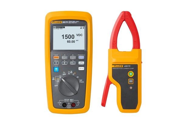 Fluke 283FC/PV Multímetro digital solar y pinza amperimétrica inalámbrica