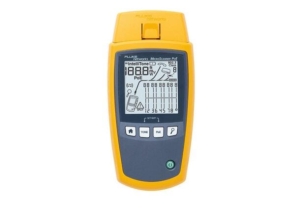 Fluke MS-POE-IE Verificador de cableado Ethernet Industrial MicroScanner PoE de Fluke Networks