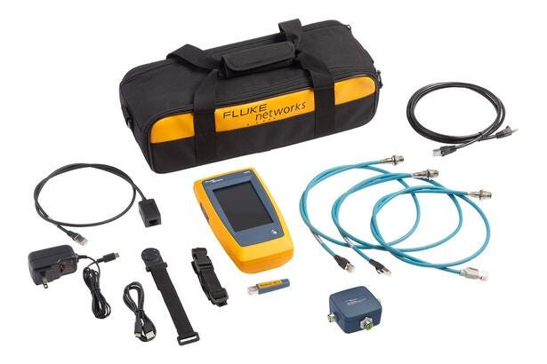 Fluke LIQ-100-IE Comprobador de cableado, Wi-Fi y red Ethernet Industrial LinkIQ de Fluke Networks