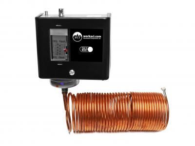 Freeze Stat (FLS), 20' Capillary, Automatic Reset, 4 Wires, 2 Circuits (Two Simultaneously Switching Contacts)