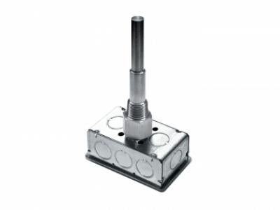 10,000 Ohm Thermistor (Type III), Immersion, Machined Well, 4", Galvanized Enclosure