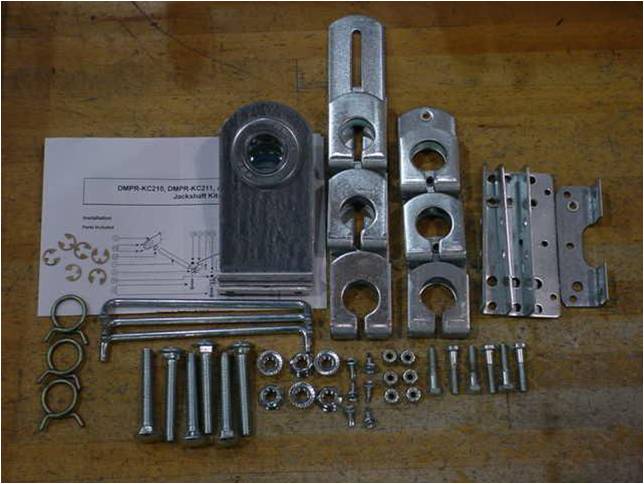 Control Damper, Accessory, Three Panel Jackshaft Kit, 10 ft.