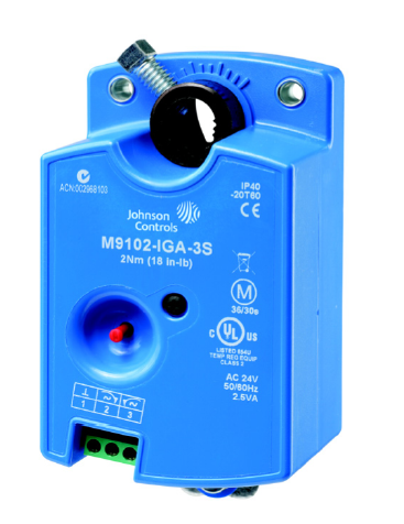 Actuador Johnson Controls para Damper, Alimentación 24Vac, Control Flotante, Torque 35 in-lb