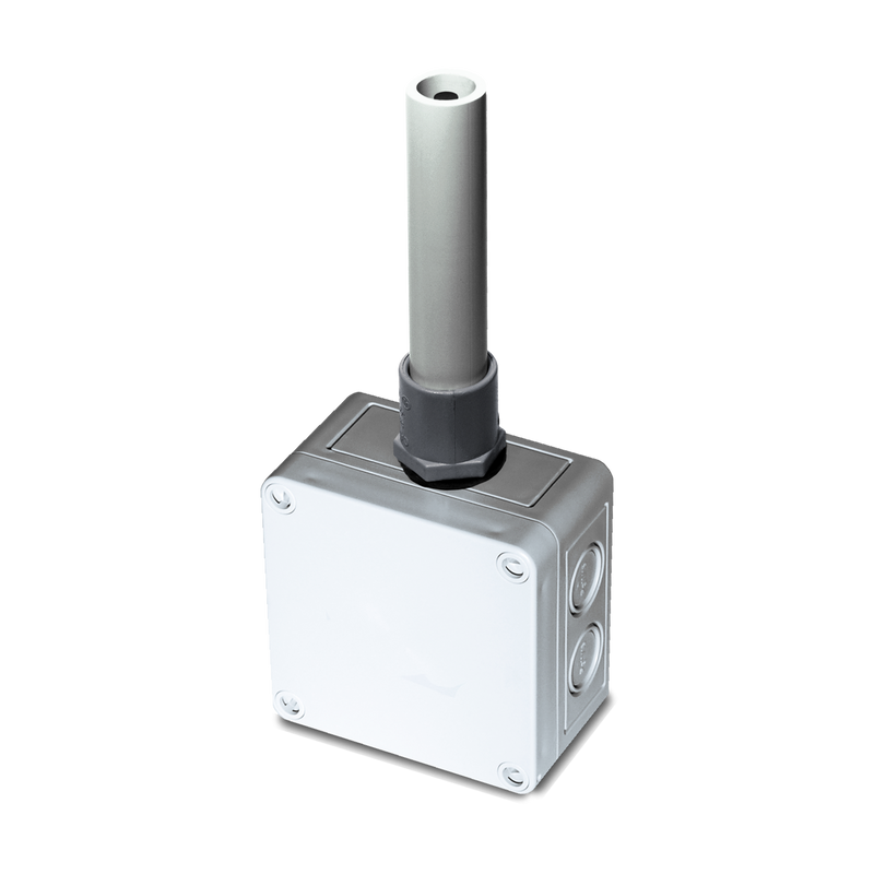 Duct Humidity/Temperature Sensor, CE RoHS2 WEEE, RH Outputs: 0-5 0-10 VDC & 4-20mA (Default), 10 Sec Response Time, ±2%
