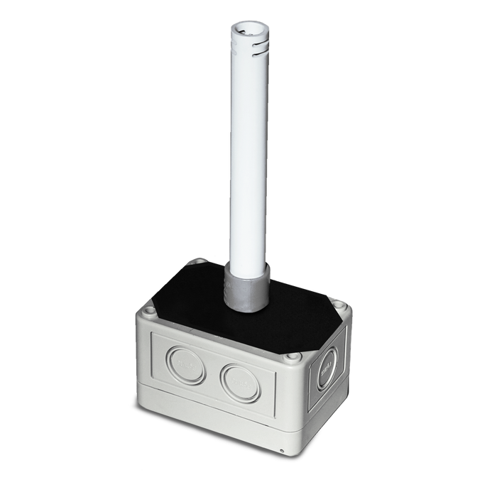 Duct Humidity/Temperature Sensor, CE RoHS2 WEEE, 3.25" Stainless Steel Duct, RH Outputs: 0-5 0-10 VDC & 4-20mA (Default)