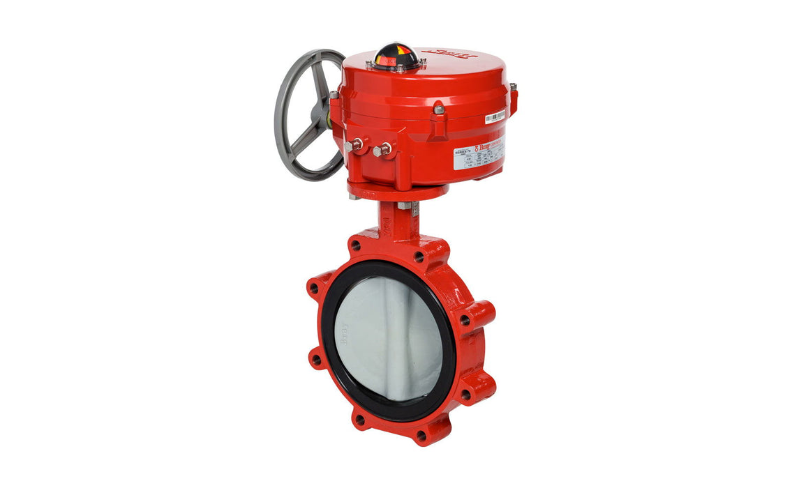 30 inch Flanged Butterfly Valve Resilient Seated, ANSI Class 125/150, DI body,NDI Disc, CV 18090, Normally Open | 120 VAC, Modulating, 40680 lb-in, NEMA 4