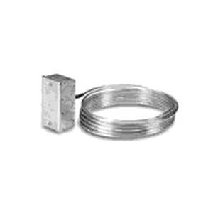 Duct Temperature Sensor, 1K Nickel RTD @ 32?F, Resistance Output, 4" 304 Stainless Steel Probe, Metal Housing