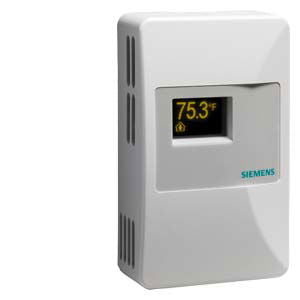 Room Temperature Sensor, Digital P1, Display, Siemens Logo, Tool Port, RJ-11 Connection, For Siemens TALON Controllers