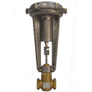 1 1/2" 2-Way Globe Valve, CV 25.0, 3-8 PSI, Normally Open, 8" Pneumatic Actuator, Female NPT, Stainless Steel Trim, Fa