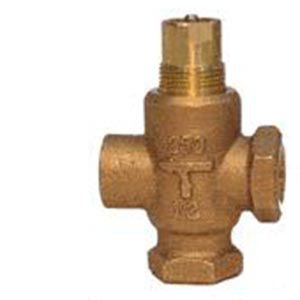 1/2" 3-Way Mixing MT Series Globe Valve, CV 4.0, Modified Equal Percentage, Direct-Coupled Universal Bonnet, Brass, 25