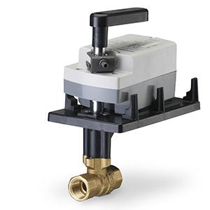 1/2" 2-Way Ball Valve -No Characterizing Disc, Chilled Water Hot Water Up To 50% Glycol, CV 10, 24 VAC/VDC, On/Off, Sp