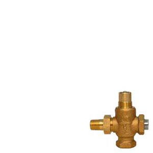 1/2" 2-Way MT Series Globe Valve, CV 4.0, Normally Open, Modified Equal Percentage, Angle Female x Union Male, Brass,