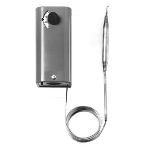 Electric Thermostat, Remote Bulb, Line Voltage, 30-110 Deg F Range, SPDT, 6 ft. Capillary, 3.5-14 Deg F Switch Different