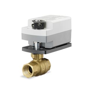 3/4" 2-Way Ball Valve -No Characterizing Disc, Chilled Water Hot Water Up To 50% Glycol, CV 25, 24 VAC/VDC, Proportion
