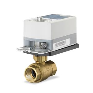 1/2" 2-Way Ball Valve -No Characterizing Disc, Chilled Water Hot Water Up To 50% Glycol, CV 10, 24 VAC, Floating Point
