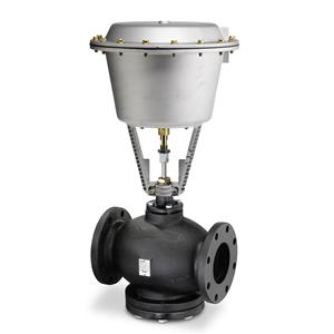 Flowrite 599 Series Valve Assembly features a 12-inch pneumatic actuator with factory-mounted positioner 3/4-inch stro