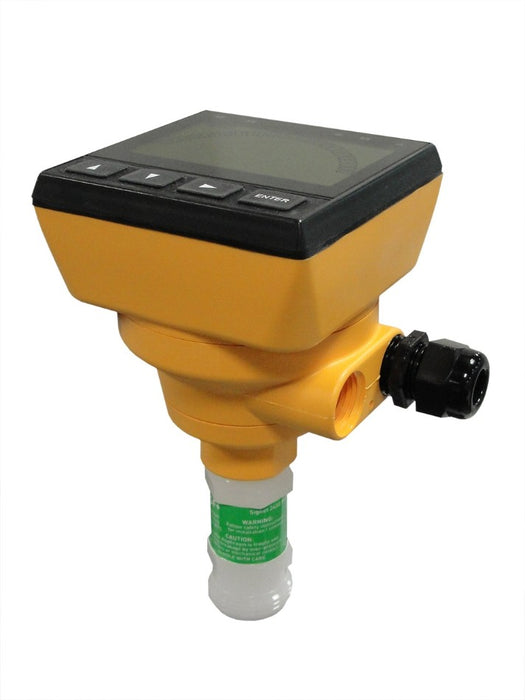 3-9900-1 + 3-2450-3U Signet Pressure Integral System with 9900 Transmitter, Process Connection: Thread, Communication: S3L, Fixed cable, Operating Range: 0-10 psi, Body: PVDF, Description: 0 - 0.7 bar (0 - 10 psi), ½ in. union proccess connection