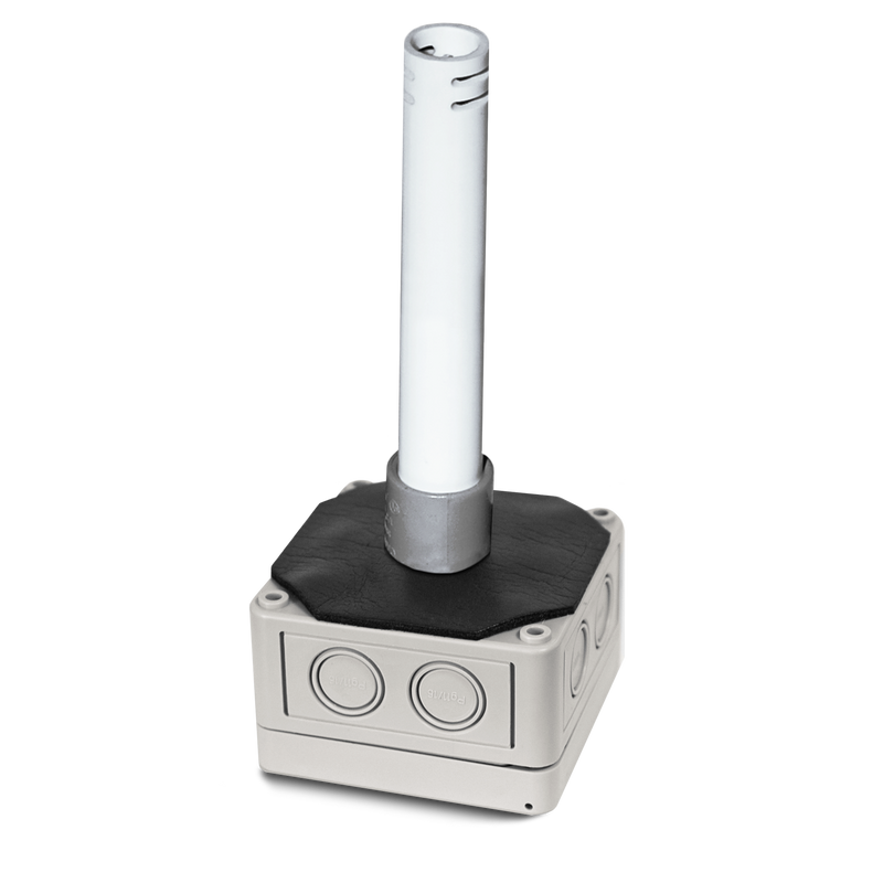 Outside Air Humidity & Temperature Transmitter, RoHS2 WEEE, 3.25" Stainless Steel Duct, 8 Sec Response time , 4..20mA 0.