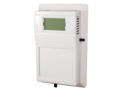 Transmitter w/ 100 Ohm RTD, Room (R) with Setpoint and Override, 4-20mA Output, 55-85, LCD