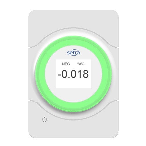 Monitor de Presión del Espacio, Con Display, Rango 0 a 3inWC Salida 0-5Vdc/0-10Vdc/4-20mA