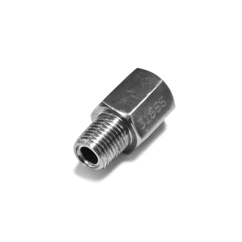 Snubber, Air & Gas, 1/4" NPT, 7 Micron Filter, 316 Stainless Steel