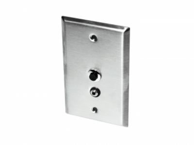 3,000 Ohm Thermistor, Wall Plate, Stainless Steel, w/ Override, RS232