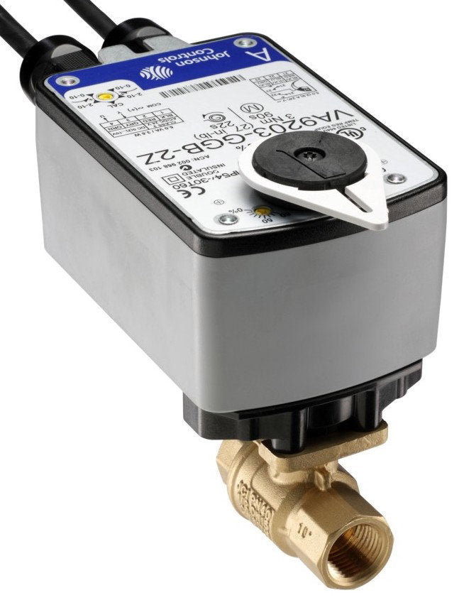 Actuador Johnson Controls para Válvula, Alimentación 24Vac, 24Vdc, Control On/Off, Torque 27 in-lb