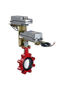 Válvula de Mariposa Johnson Controls, 2 Vías, 4in, Actuador 24Vac, 24Vdc, Control On/Off