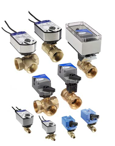 Válvula de Bola Johnson Controls, 3 Vías, 1in, Actuador 24Vac, 24Vdc, Control Punto Flotante