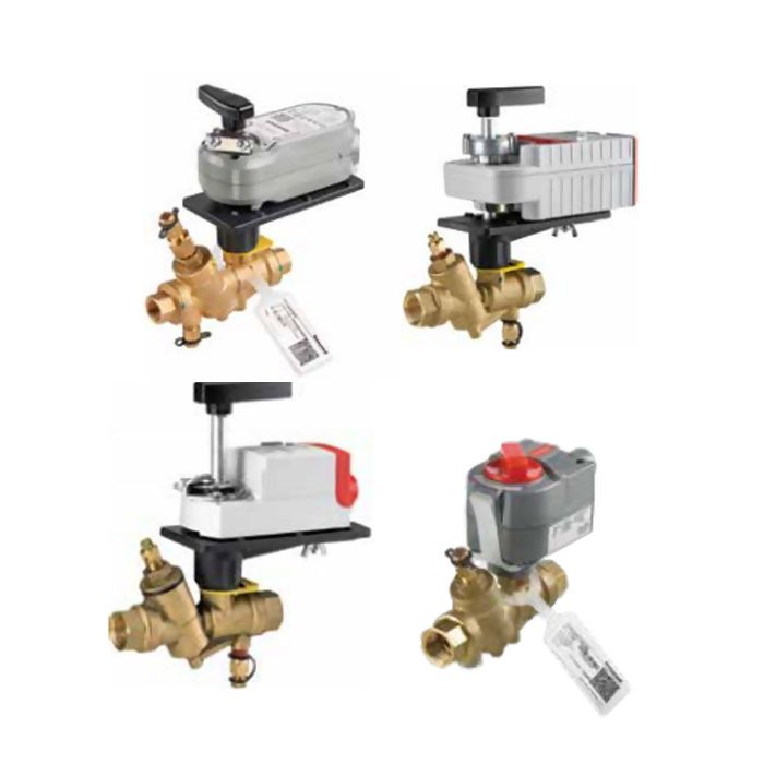 Pressure Independent Control Valve With Electric Actuator - 1 In. NPT - 2-Way - 6 GPM  - Plated Brass Trim - DCA Profi