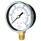 Manómetro Convencional, 4.5in, NPT 1/4in, Seco, 0/15 psi