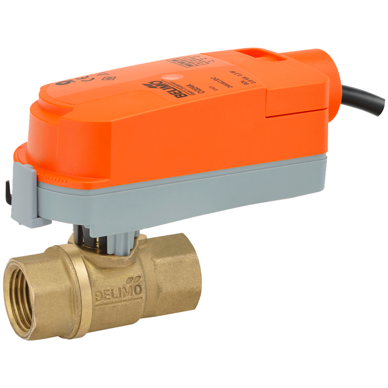 Z2075Q-K+CQB24-SR-L - ZoneTight Válvula de Zona Belimo, 2 Vias, 3/4in, 2-10Vdc, 24Vac, 24Vdc
